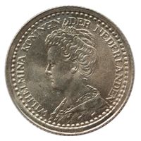 Niederlande 10 Cents 1919 Silber